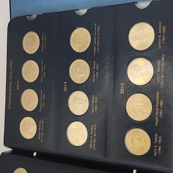 Whitman Publishing 2007-2016 Presidential Dollars Complete Set 39 Coins - Picture 5 of 11